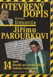 Otevřený dopis Michala Simkaniče Jiřímu Paroubkovi